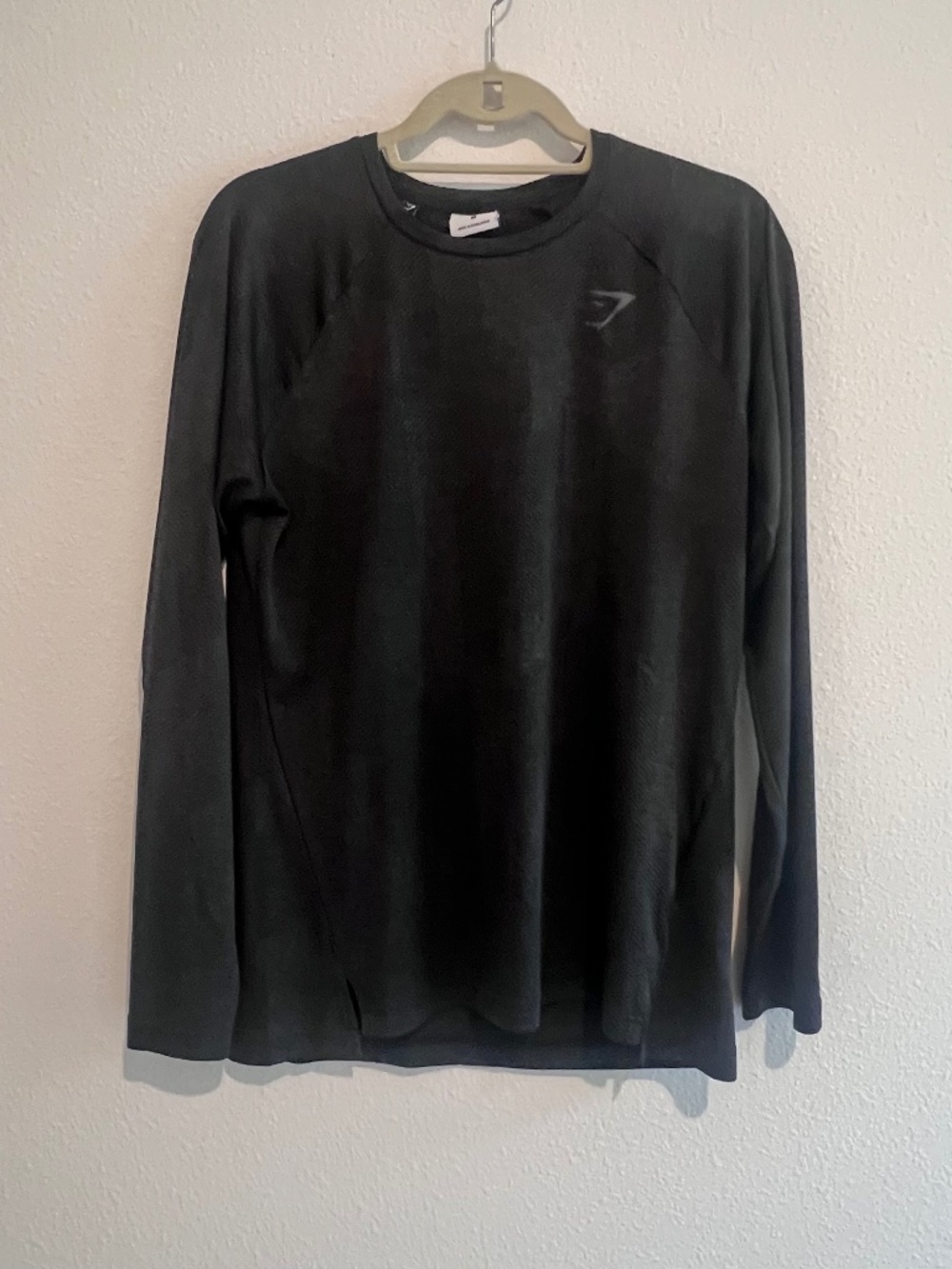 Gymshark Vital Seamless Long Sleeve Training Top Black Medium